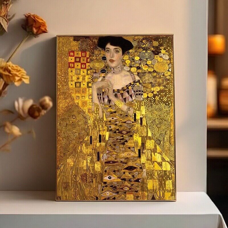 现货包邮D-Toys罗马尼亚进口益智名画拼图鲍尔夫人1000片克里姆特