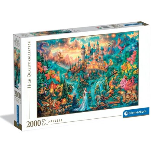 意大利Clementoni进口成人益智拼图2000片隐秘国度传说 奇幻城堡
