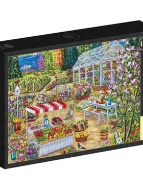 正品包邮 法国Grafika进口成人益智拼图33649园艺中心1000片减压