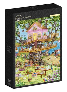 正品包邮 法国Grafika进口成人益智拼图33651树屋1000片减压玩具