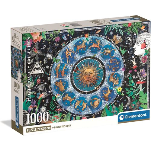 新品包邮 Clementoni意大利进口益智拼图39937十二星座图1000片