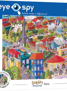 新款 trefl欧洲进口益智拼图10712疯狂城市窥探者 法国巴黎1000片