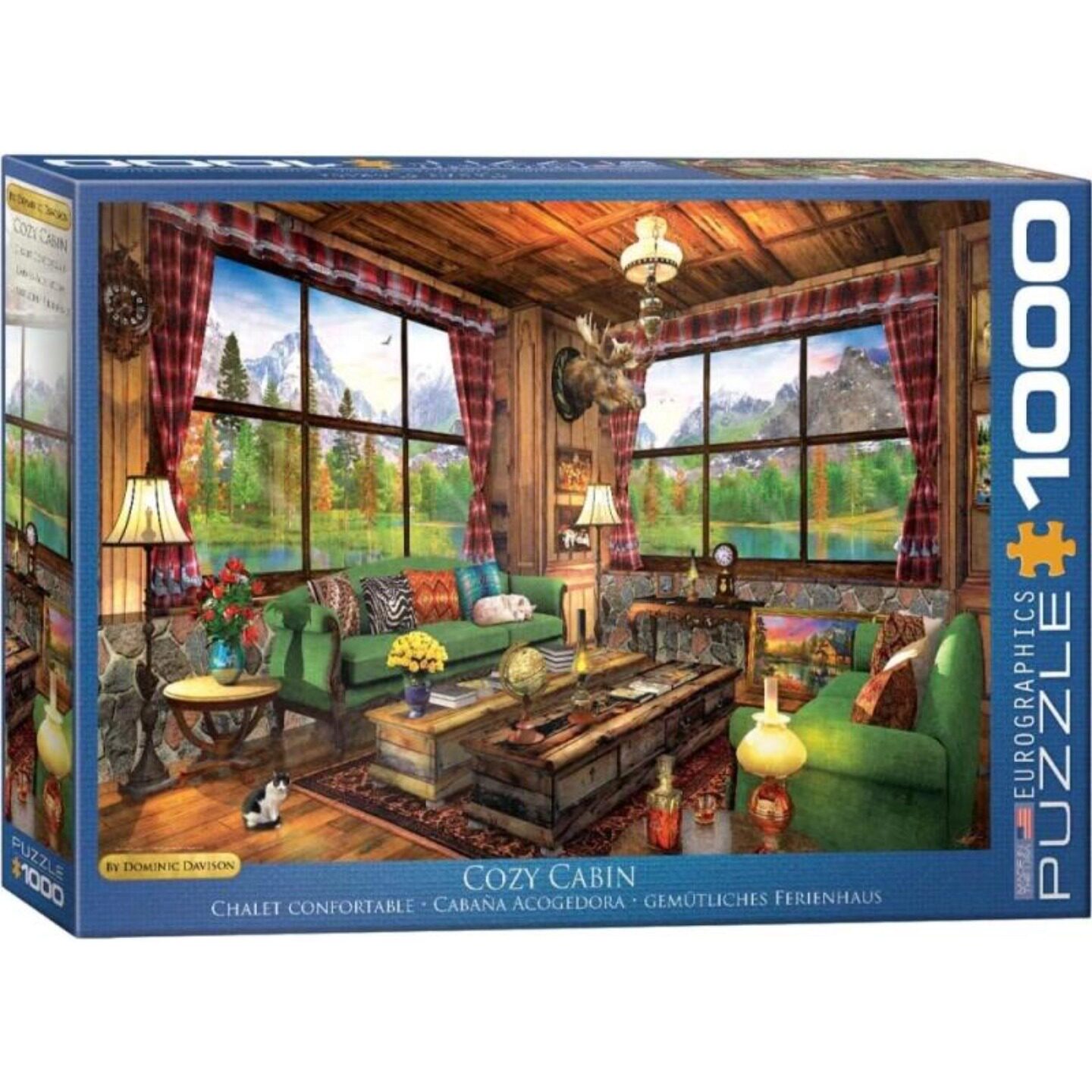 正品包邮 Eurographics欧洲进口益智拼图玩具5377温馨小屋1000片