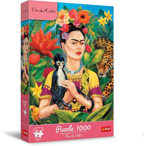 正品包邮 trefl欧洲进口益智名画拼图 丛林中的弗里达卡洛1000片
