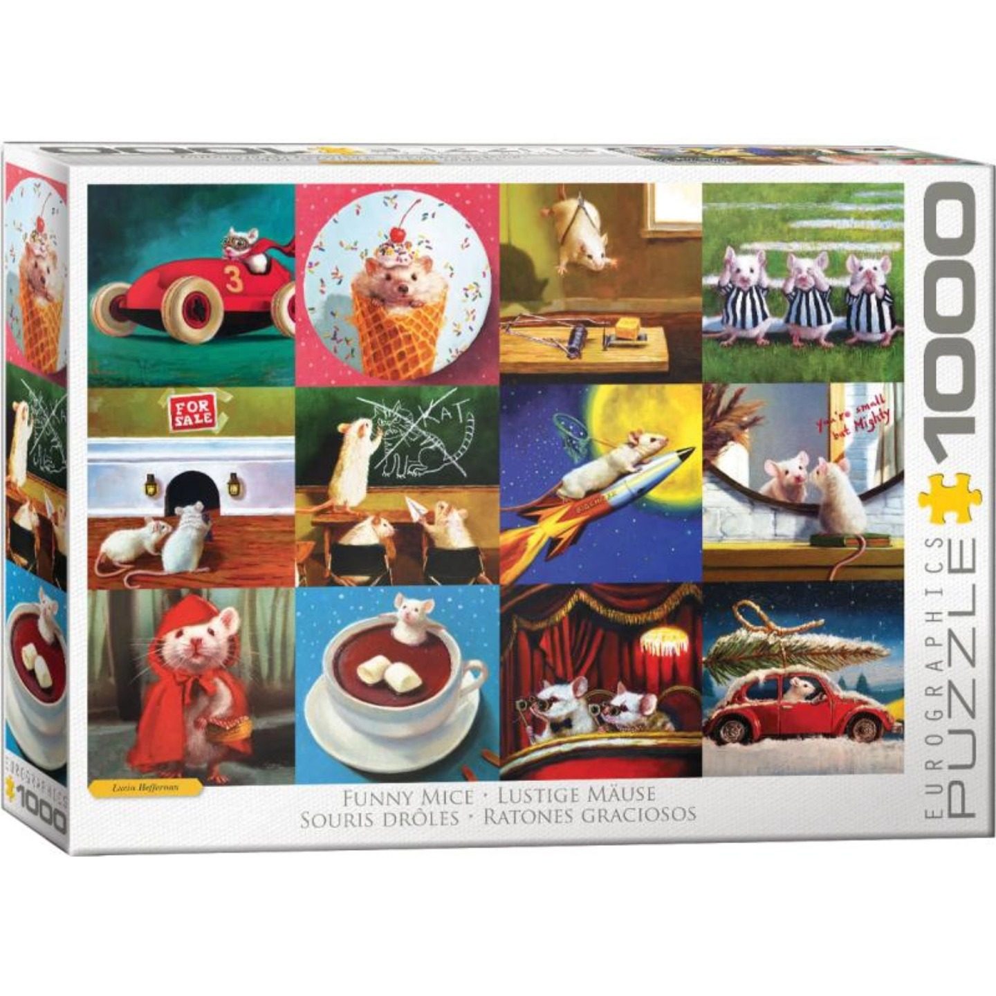 正品包邮Eurographics欧洲进口益智动物拼图5695有趣的老鼠1000片
