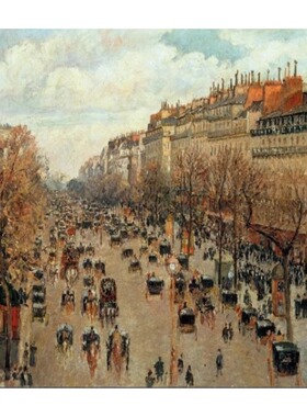 意大利Ricordi进口益智名画拼图 巴黎蒙马特林荫大道1000片毕沙罗