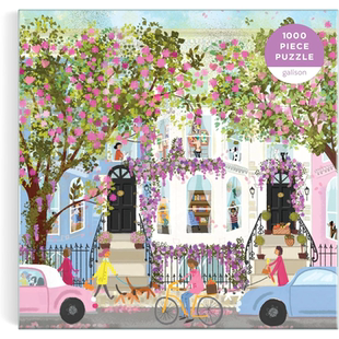 现货包邮美国Galison进口成人益智拼图81537春天的庭院1000片减压