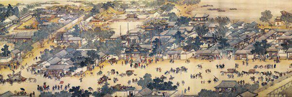 现货台湾进口益智拼图 故宫系列 清明上河图 950片*3 宽幅系列