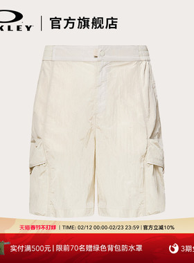 Oakley欧克利时尚简约男款休闲潮流黑色短裤FOA406838
