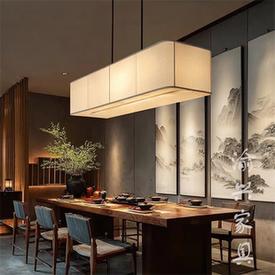 侘寂风实木餐桌椅可定制 别墅会所餐桌椅组合高档餐桌长方形餐桌