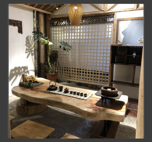 矮茶桌 榻榻米茶台实木功夫茶桌椅中式 榻榻米茶桌 茶几 侘寂风日式