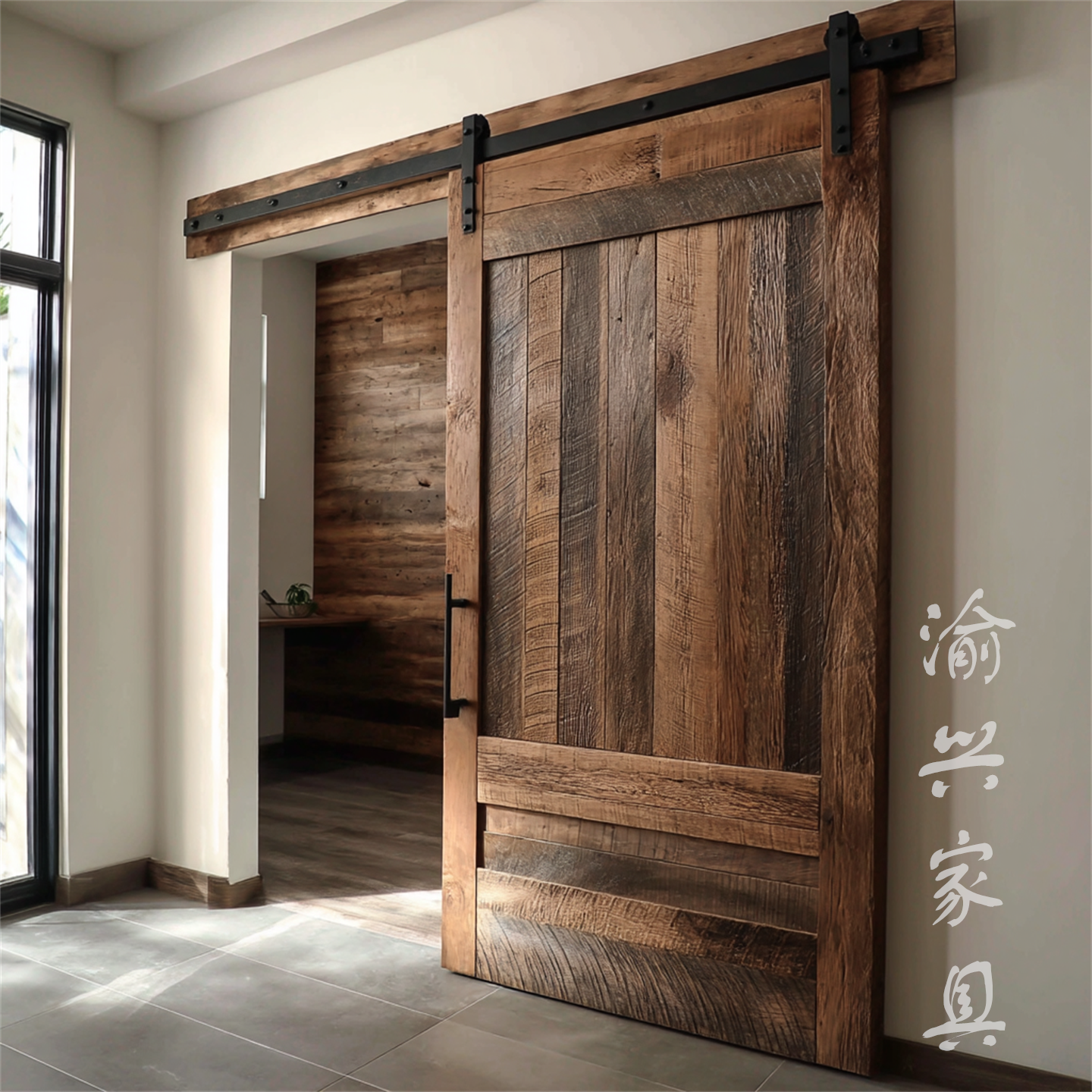 侘寂风实木门卫生间门复古谷仓门室内移门浴室厕所推拉门吊轨门,全屋定制,卫生间门/厕所门,淘宝优惠券,粉丝福利购,淘宝优惠卷