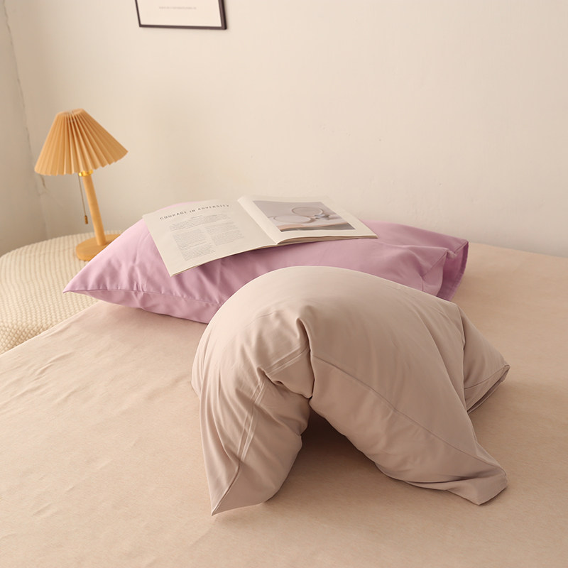 出清~秋冬加厚外贸出口60支贡缎纯棉磨毛枕套 陶瓷全棉磨毛枕头袋