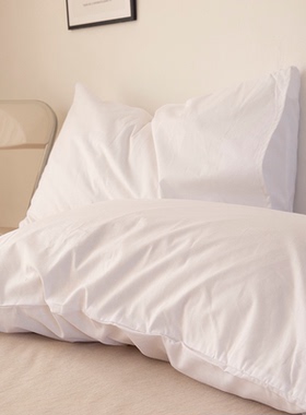 特价 外贸出口澳洲纯棉枕套 白色枕头套一对装48*74 学生宿舍单只