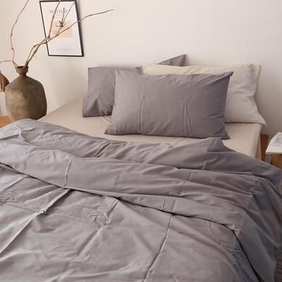 孤品处理~外贸出口欧美加厚纯棉60支贡缎磨毛双人被套200*230枕套