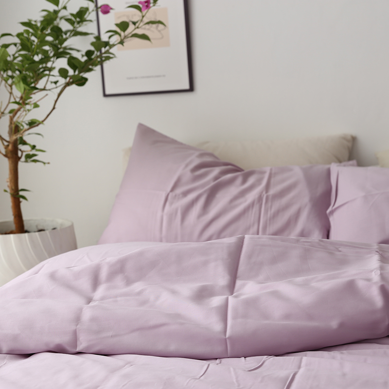 【福利款】100纯棉平纹出口日本双人被套200*230床单1.8m纯色床品