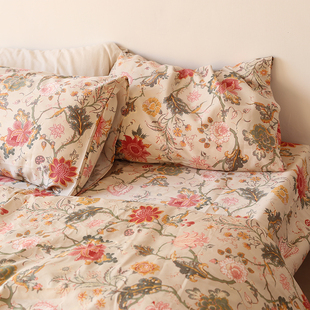 出口订单剩余纯棉60支双股加厚被套200 双人1.5m1.8m床单枕套 230