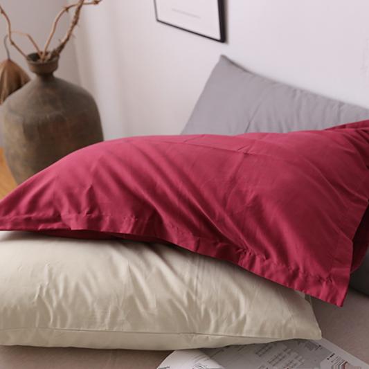 年底清仓~加厚磨毛枕套外贸出口60支纯棉贡缎冬季短毛枕套一对装