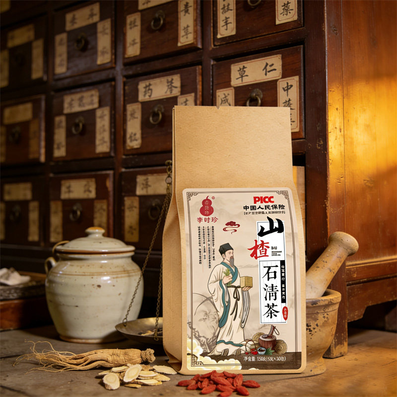 李时珍正品石清茶可搭金钱草鸡内金粉化石胆肾石排石中草药清石茶