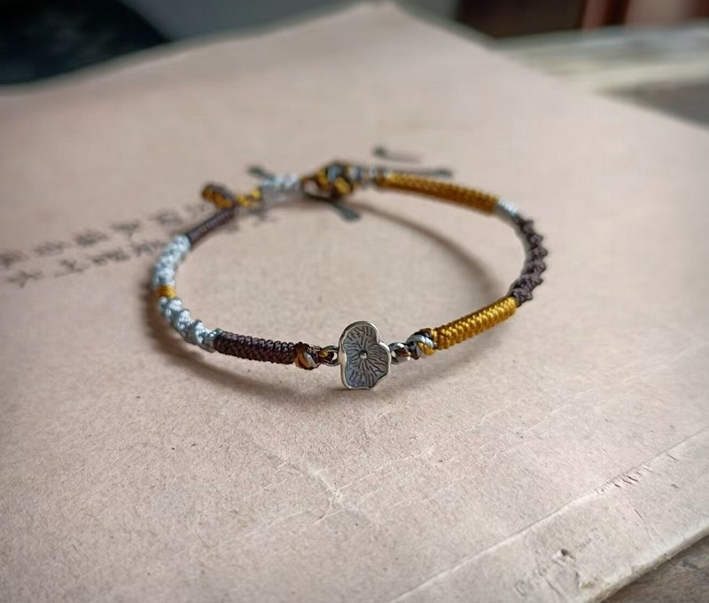 唯有暗香来 925银荷叶原创手工编织订制马年本命年红绳手绳手链,饰品/流行首饰/时尚饰品新,手链,淘宝优惠券,粉丝福利购,淘宝优惠卷