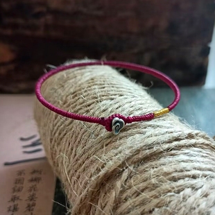 马年蜡线金刚结手工编织红绳细手绳复古国风本命年幸运情侣手链