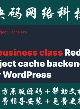 Redis Object Cache Pro  对象缓存插件 网站加速