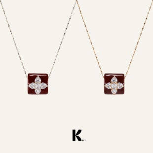 金银双色十字锆石项链 money KEYT原创 old