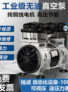 无油真空泵工业用小型抽气