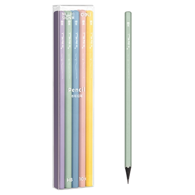 得力纽赛高端黑木铅笔学生无铅毒