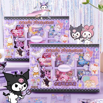 taobao agent Sanrio, genuine set, pocketbook, cute gift box, children's transparent toy