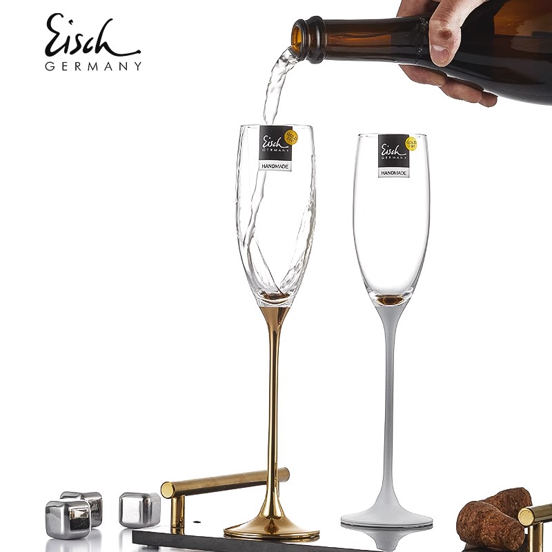 EISCH无铅水晶玻璃描金香槟杯