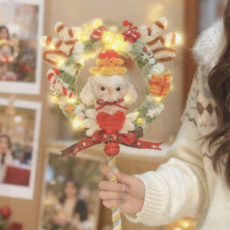 圣诞树小兔魔法棒DIY礼物