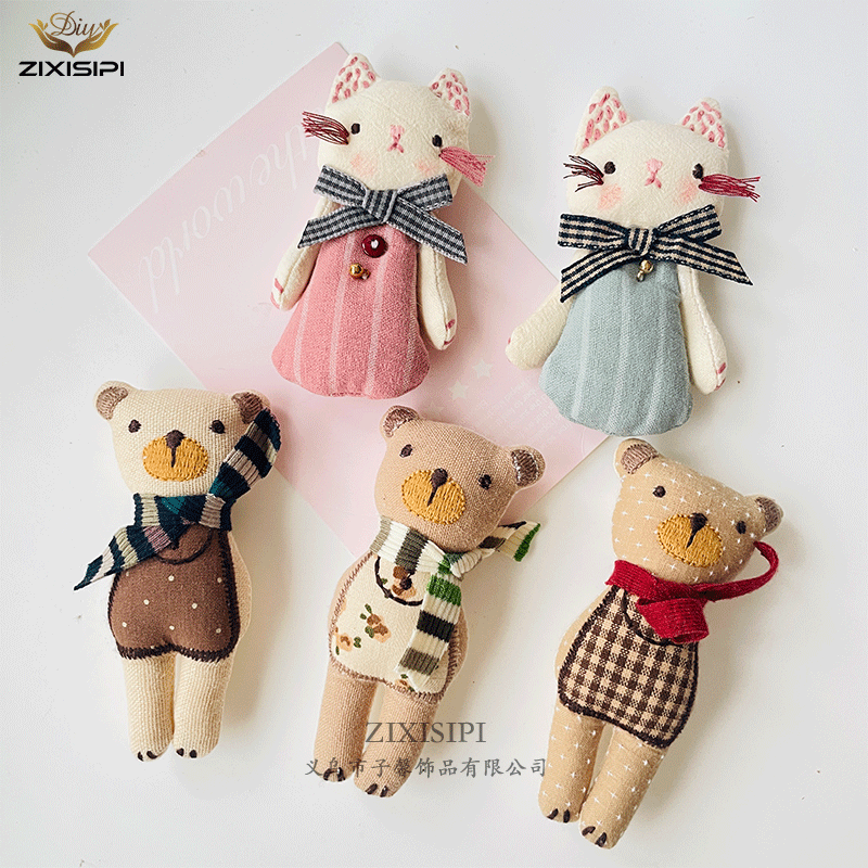 复古布艺公仔卡通玩偶