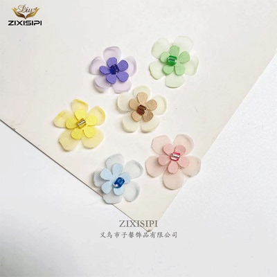 饰品全新约3厘米花朵精美手工