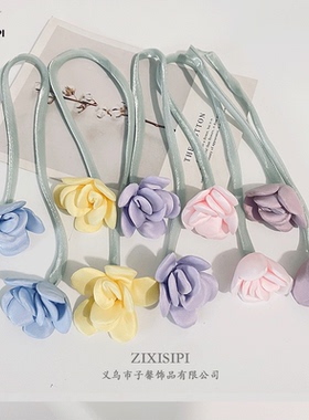 zixisipi布艺亮丝双头花配饰