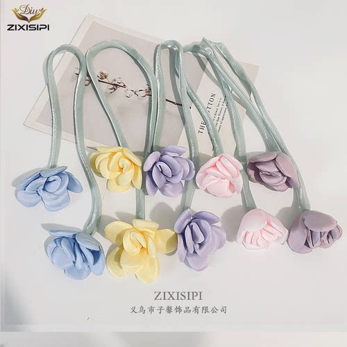 zixisipi布艺亮丝双头花配饰