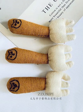 日系森系手工布艺可爱小叉子发夹配饰包包装饰DIY辅料配件/M1107