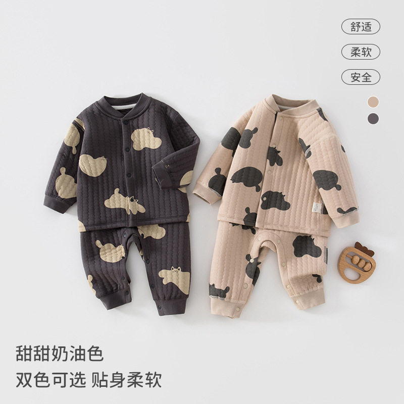 冬季宝宝夹棉保暖内衣套装秋冬春秋婴幼儿纯棉保暖分体男宝宝套装,童装/婴儿装/亲子装,内衣套装,淘宝优惠券,粉丝福利购,淘宝优惠卷