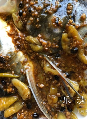 【鱼头酱】泡椒豆豉蒜蓉温州鱼头酱360克配料 乐清之家柳市黄七甲