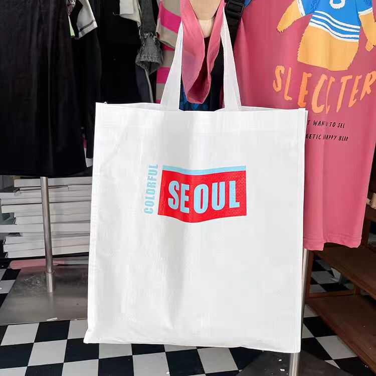 颜值在线外贸韩单编织袋手提袋