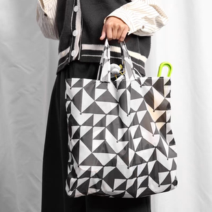 单肩环保袋超市购物袋可折叠买菜包大容量收纳袋手提袋补习袋轻便