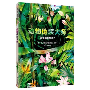 动物伪装大师(是谁躲在里面)(精) 动物界的超级伪装术 高难度眼力游戏 大自然生存技巧 信谊世界精选图画书