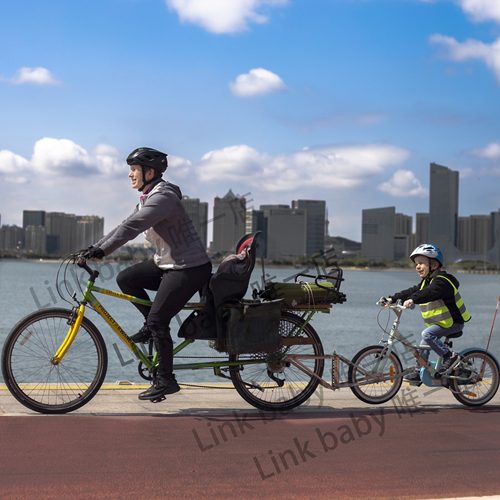 半挂自行车儿童linkbaby亲子