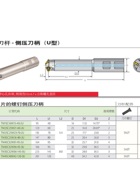 以色列瓦格斯数控刀具深螺纹铣刀杆TM4SC40W42-120-3U 全系列可订