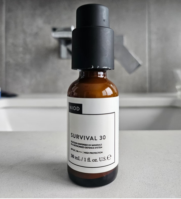 现货NIOD防晒survival30物理防晒霜遮瑕提亮SPF30