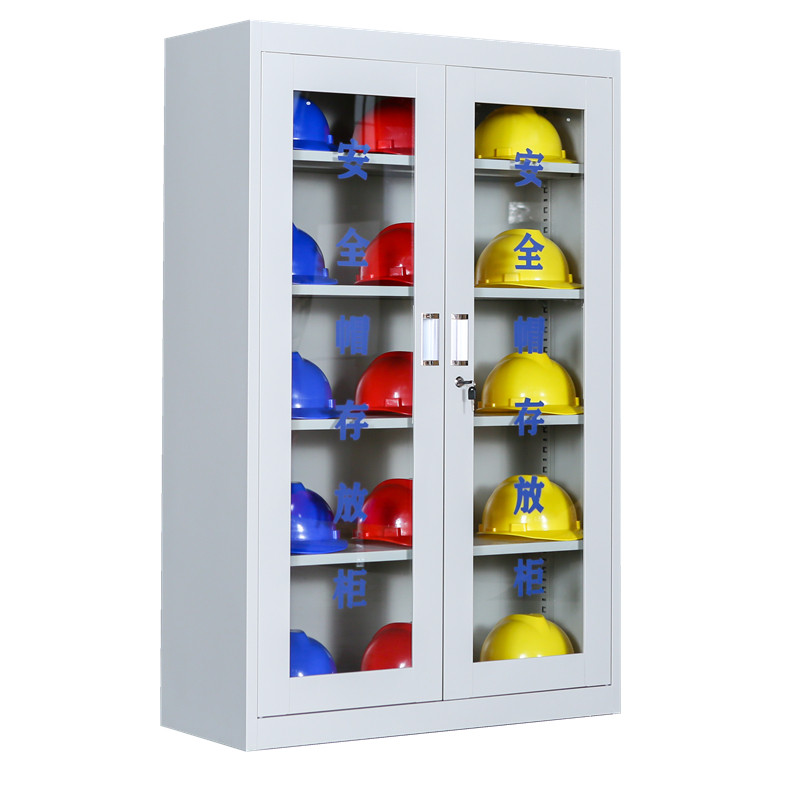 安全帽存放柜工地安全帽柜不锈钢安全帽放置柜车间头盔收纳展示柜