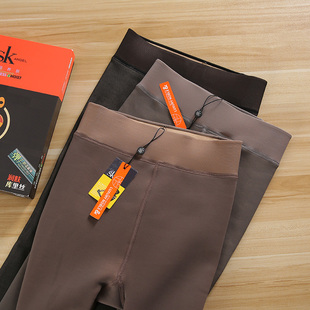 SK7128温润养肤润肤库里丝3800D微压显瘦加绒保暖裤 小个 女打底裤