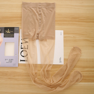 sk7219薄款 袜不掉档 防勾丝0D丝袜肉色打底袜单面加裆防晒遮瑕连裤