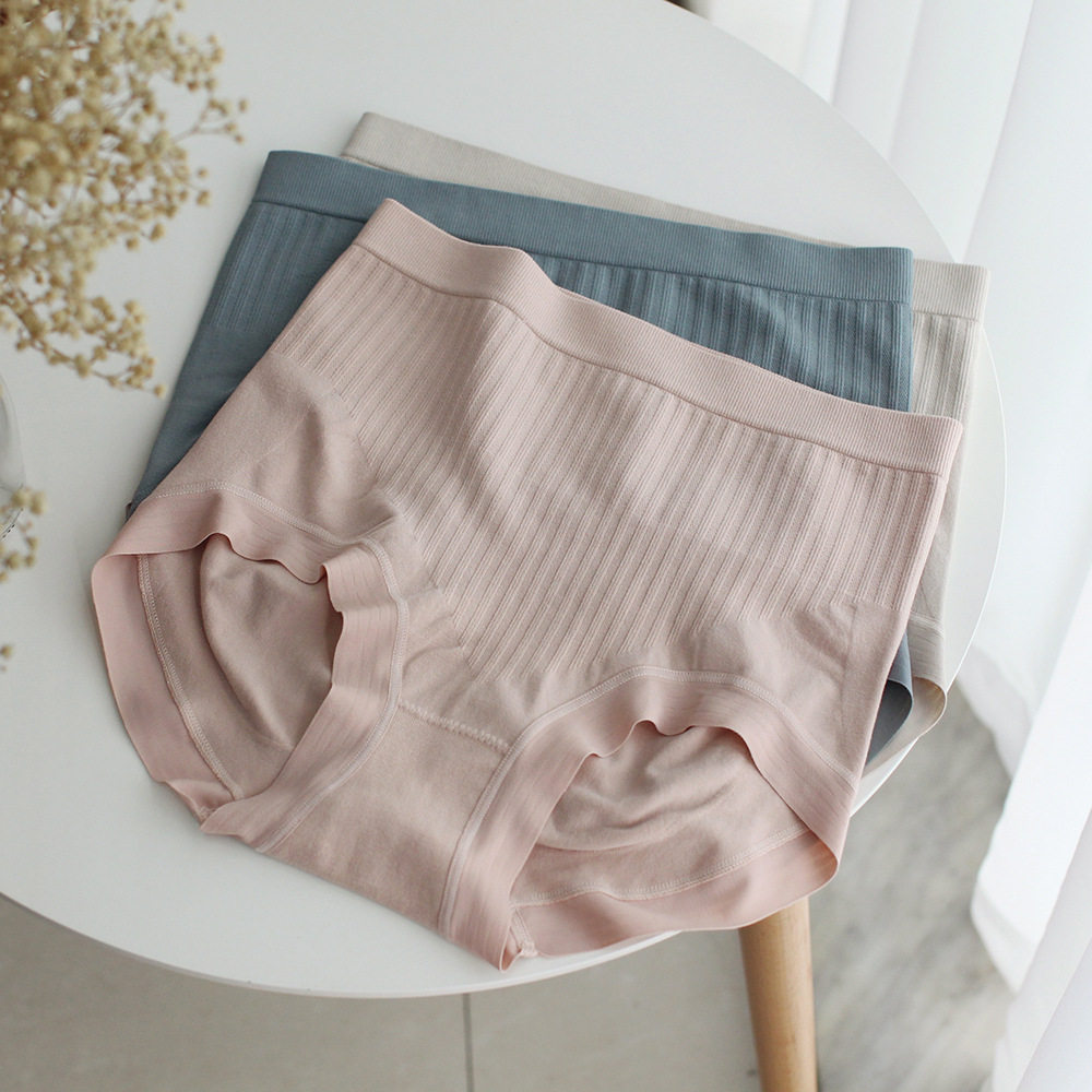 7168简简单单高腰稳重感恭整挺栝版型包裹腹部女士三角内裤短裤