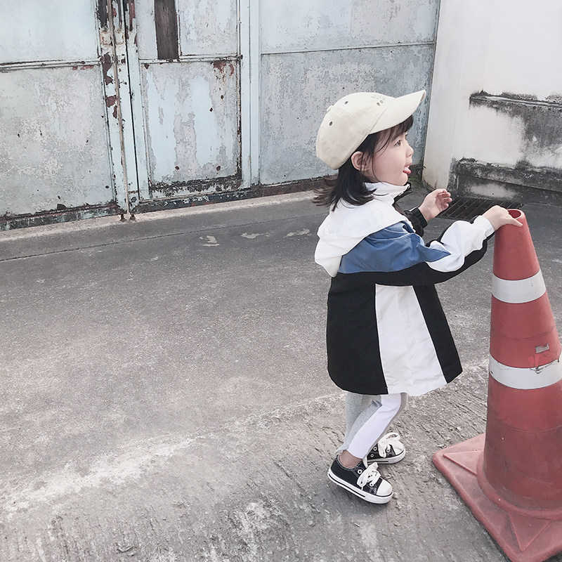 abao女童風衣2019秋季新款寶寶洋氣套頭上衣兒童寬松時尚長款外套在類目 童裝/嬰兒裝/親子裝, 外套/夾克/大衣, 風衣中 - 來自Buy2taobao.com提供專業的淘寶代購服務